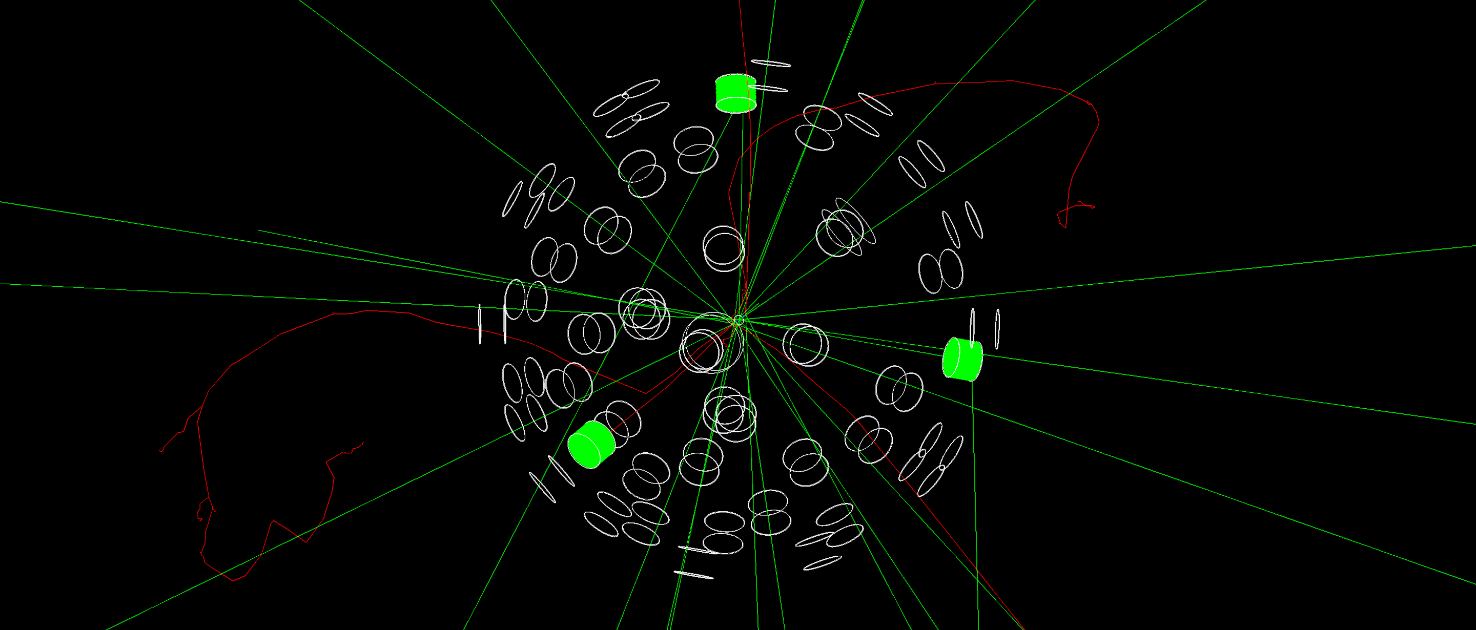 Spherical Array of Detectors encompassing the Fission Event